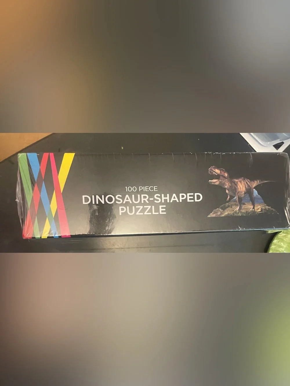 Dinosaur-Shaped Reptile Puzzle - Brown size 100 pieces sealed